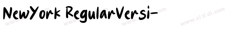 NewYork RegularVersi字体转换